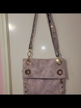 Hammitt   Montana Reversible Shoulder Crossbody with Gold Ring Accents